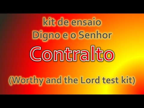 Digno é o Senhor Contralto (Kit de ensaio)