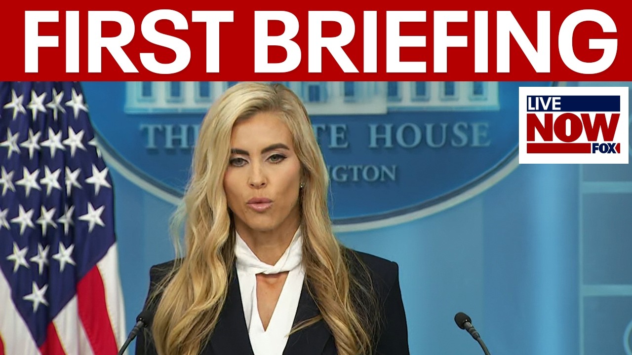 New White House press sec. Katie Zacharia holds first briefing