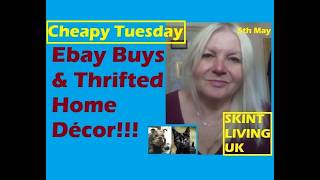 Cheapy Tuesday thrifting home decor and Ebay vintage finds #budgetdecor #artdeco #williammorris