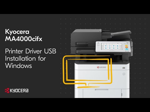 Kyocera MA3500cifx — установка драйвера в Windows через USB