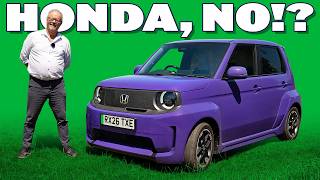 Purple Honda Super N compact electric car