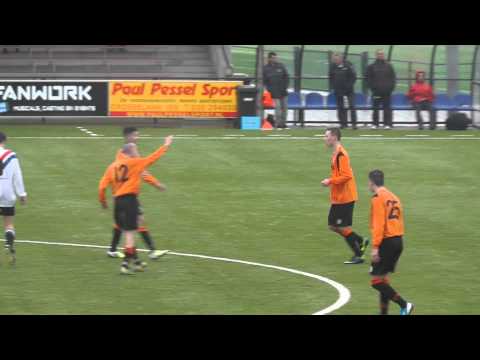 9 maart 2013 VV De Meern A1 - DCG A1 com 3-4 Doelpunt Rick