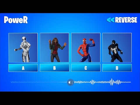 GUESS THE FORTNITE DANCE IN REVERSE - Fortnite Challange - PART 1 | PoweR