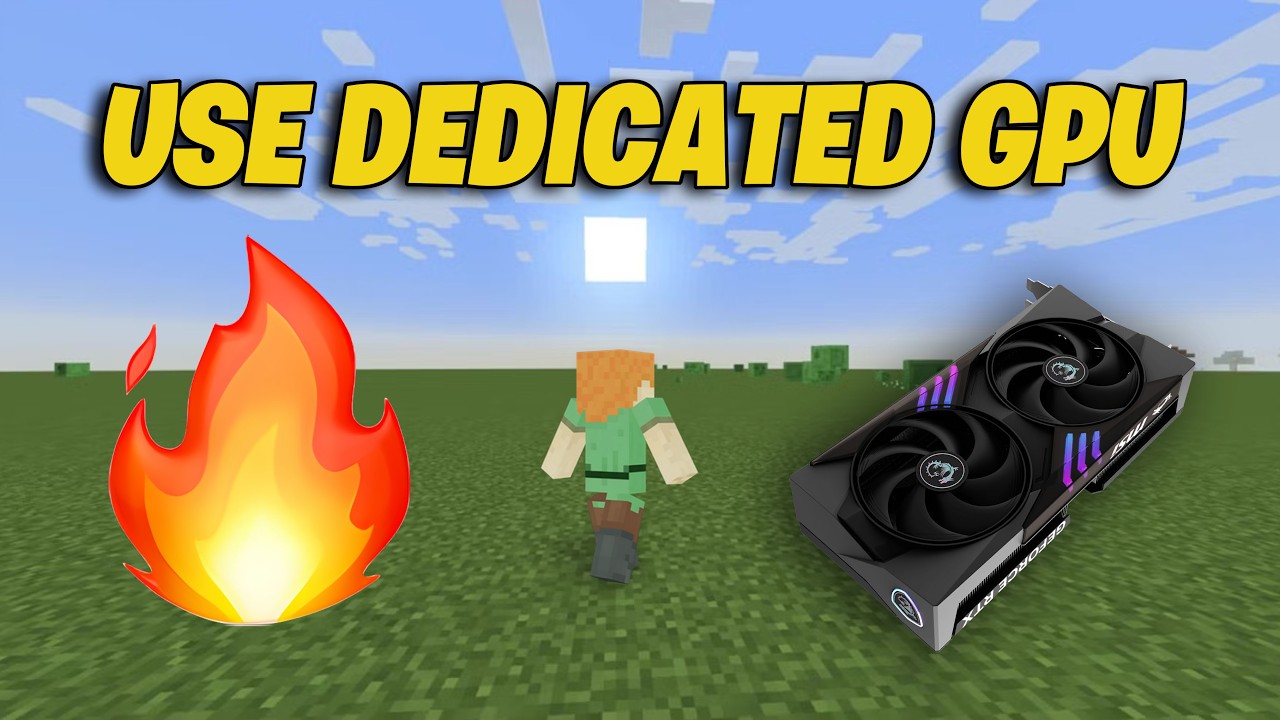 How To Use Dedicated GPU on Minecraft Fix Minecraft Not Using Dedicated GPU AMD, Nvidia & Intel 2026