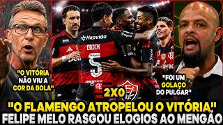 RIZEK E FELIPE MELO EXALTARAM O FLAMENGO APÓS VENCER O VITÓRIA POR 2X0 ''O FLAMENGO AMASSOU MERMÃO''