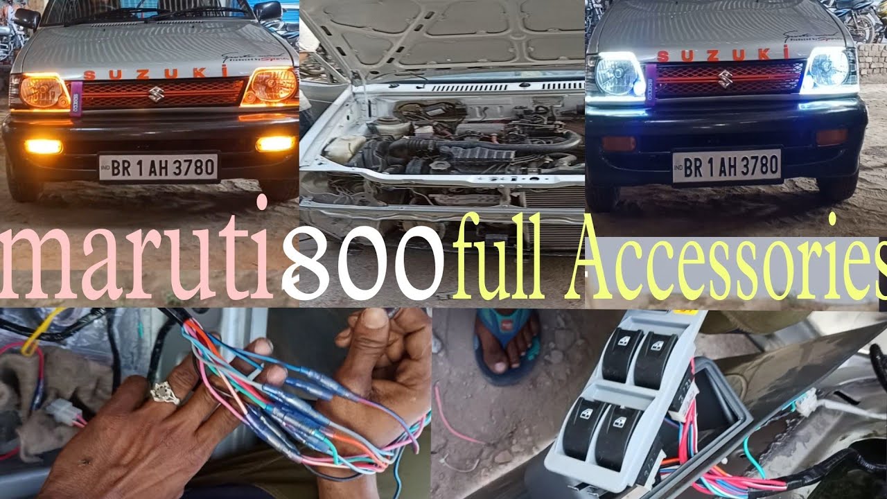maruti 800 modified 🤔 power window 👉 centre lock 👉 full accessories😘#bihar