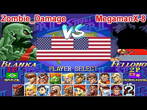 Super Street Fighter II Turbo - New Legacy [Hack] - Zombie_Damage vs MegamanX-8 [Random]