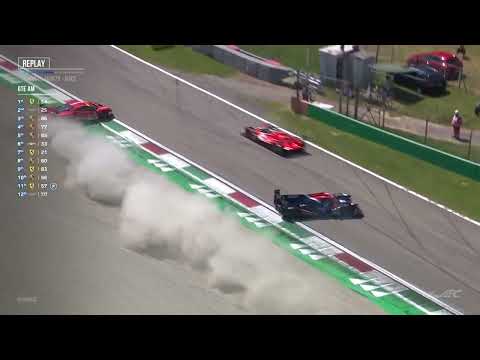 LMP2 United crashes with GTE AM Ferrari - 6h Monza 2023