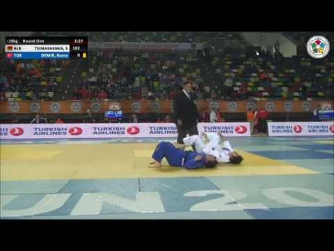 Sviatlana TSIMASHENKA (BLR) Vs Busra DEMIR (TUR) - Judo Grand Prix Samsun 2014 [-78kg]