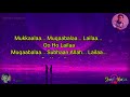 Muqabla Muqabla _ Karaoke With Lyrics _ A R Rahman and Swarnalatha