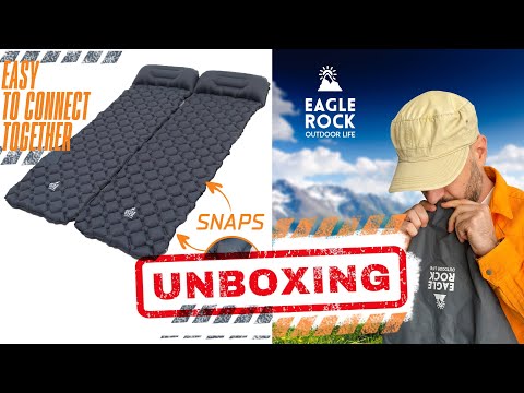 Надувной туристический коврик каремат с подушкой Eagle Rock 40DNylon TPU надувной матрац для палатки матрас - фото 1 - id-p1383065899