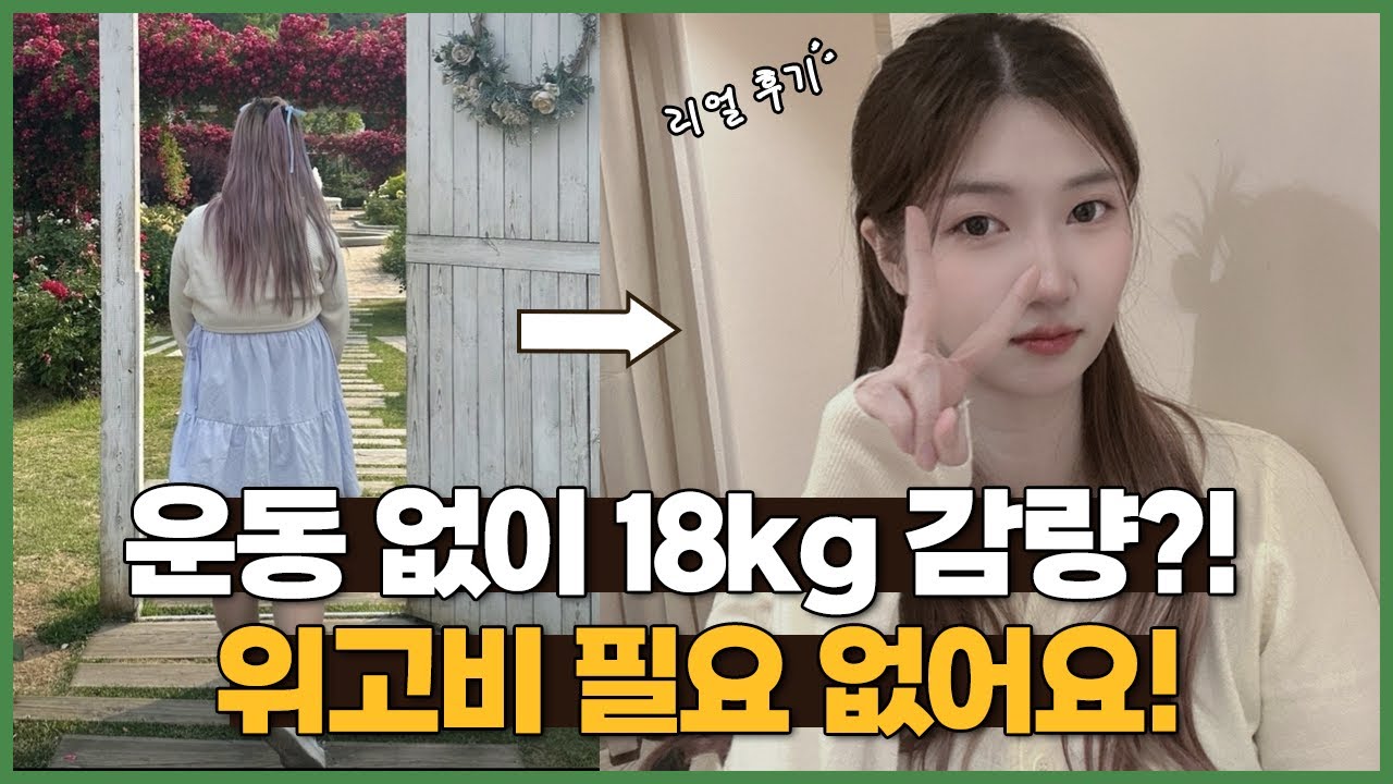 운동없이 18Kg 감량(3개월 지난시점 요요없음)