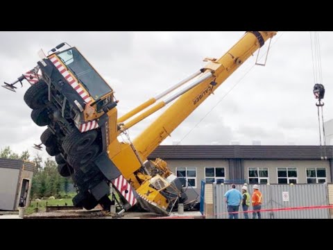 Idiot Biggest Crane Fail & Excavator Crashing - Most Dangerous Heavy Equipment Accident