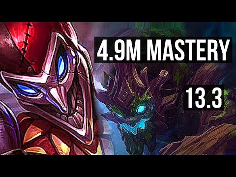 SHACO vs MAOKAI (JNG) | 4.9M mastery, 4/1/11, 2600+ games | KR Master | 13.3