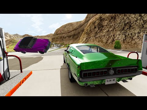 Crazy Slo-Mo Crashes #10 - BeamNG Drive