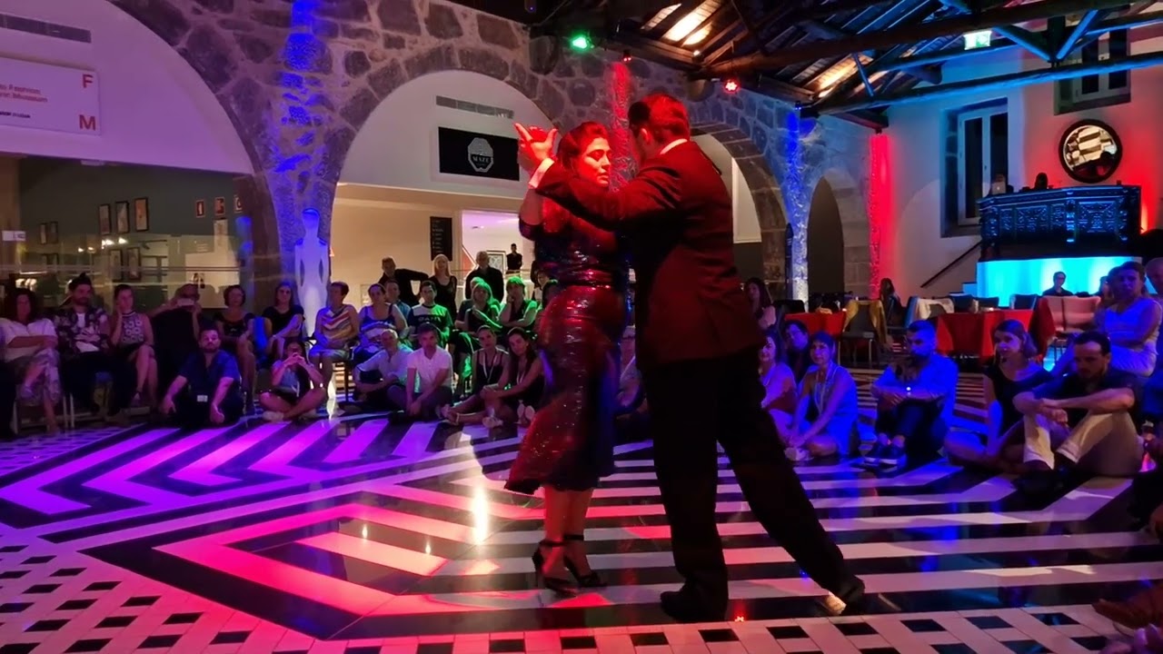 Julio Saavedra e Maria Inês Bogado no Milongueros All Aboard em 22/07/22 - 4/4. Na Alameda WOW.