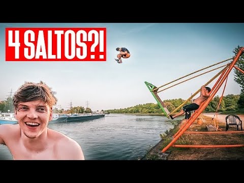 10 METER HOCH?! | XXL Russian Swing mit miesen FAILS! | Splashdiving in Essen