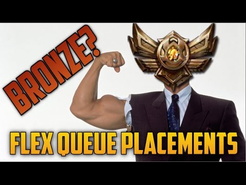DID I GET PLACED IN BRONZE? (Ranked Flex Queue Placements 10)