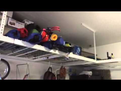 Saferacks garage overhead storage