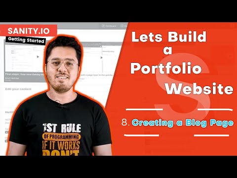 Creating a Blog Page | Portfolio Website Blog Using Sanity io 8