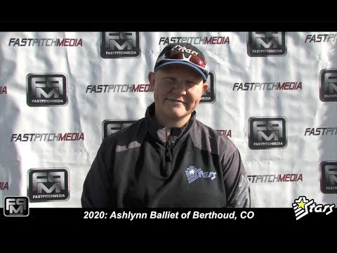 2020 Ashlynn Balliet Power Hitting Third Base Softball Skills Video - Colorado Stars