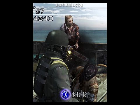 Kicking Mega Salvador off the Platform with Hunk (Resident Evil 4) #shorts