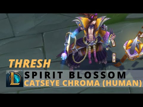 Spirit Blossom Thresh Human Form Catseye Chroma - League Of Legends