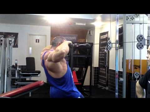 empowerbodybuilding.com: James Llewellin 2 weeks out from Mr O - rear delts.