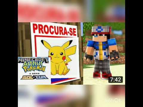Minecraft Arthur pokémon sol e lua episódio(11)o Pikarthur desapareceu!😱🤔🐁⚡💛✨