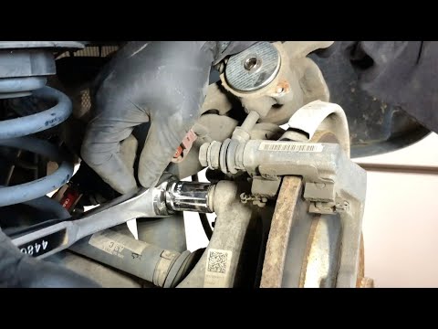 How To Change Audi Q5 Brake Pads & Rotors with EBS (Electronic Breaking System)