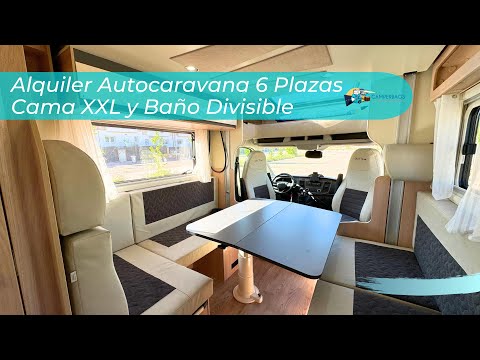 Autocaravana de Alquiler con Cama XXL y Baño Divisible