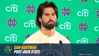 Notre Dame QB Sam Hartman Post-Ohio State | #ndfootball