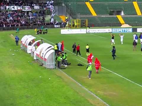 Ternana Ascoli - Fine partita