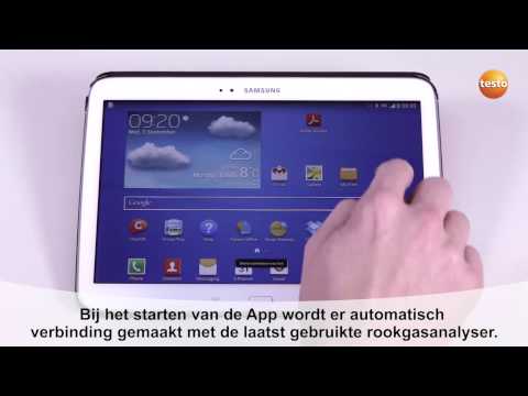 Testo rookgas App: verbinding maken