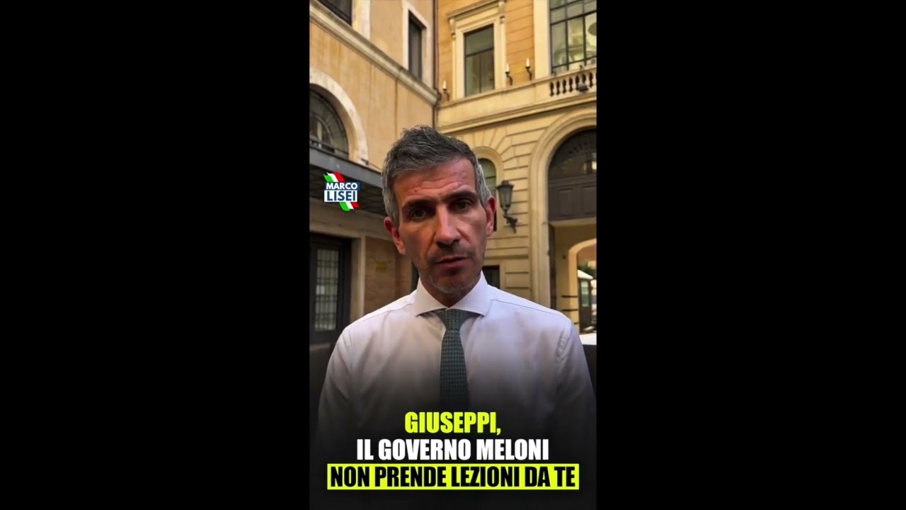 LISEI ATTACCA CONTE: “PARLA LUI? NON PUÒ DARE LEZIONI A MELONI SUI SALARI E SULLA LEGALITÀ”