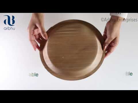 Areca Round Shallow 8" and 12"Inch Plate Combo