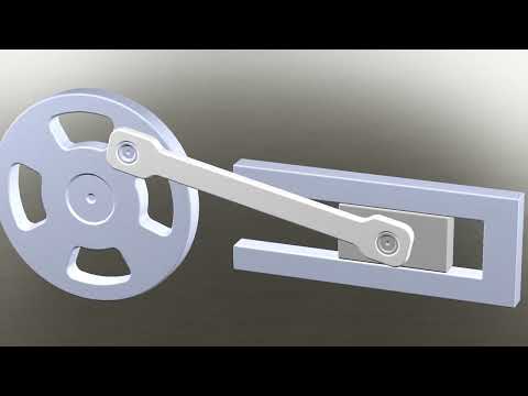 Slider Crank Mechanism | Slider-crank linkage | Circular motion to reciprocating motion