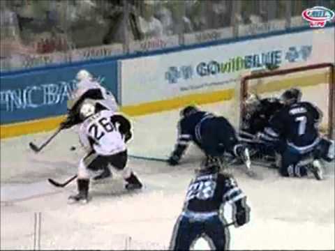 Eric Tangradi ties Game 3 with 1 minute left in regulation