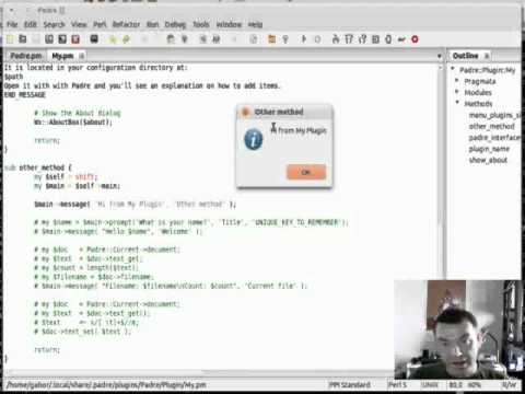Creating a plugin for Padre, the Perl IDE