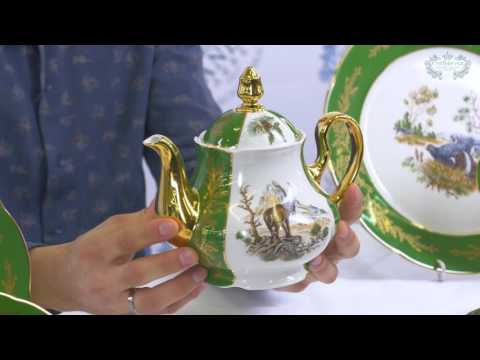 Посуда из белого фарфора Мэри-Энн (Mary-Anne) Царская охота 0763 (Leander, Чехия) Посуда из белого фарфора Мэри-Энн (Mary-Anne) Царская охота 0763 (Leander, Чехия)