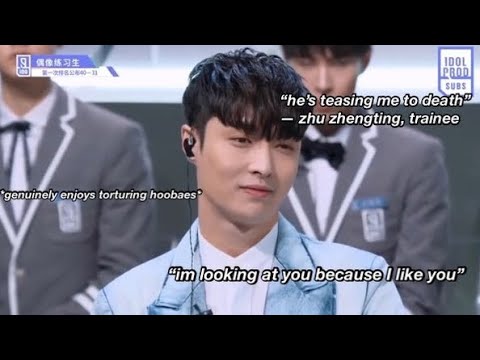 lay teasing his hoobaes on idol producer for 3 minutes straight