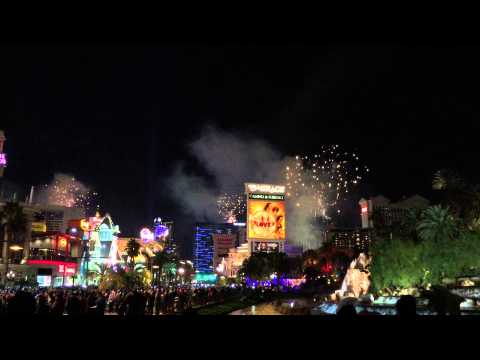 New Year's Eve NYE2015 Mirage Fireworks