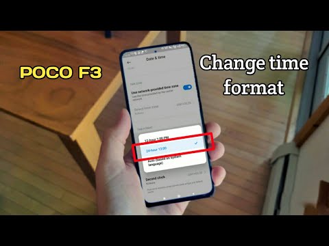 How to set change the time format in poco f3 me 12 hour to 24 hours change kaise karen