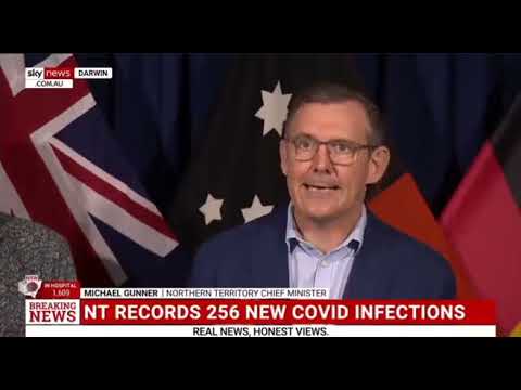Australia's chief minister Michael Gunner says unvaxx people may not go to work or exercise outdoors