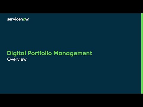 Digital Portfolio Management | Overview