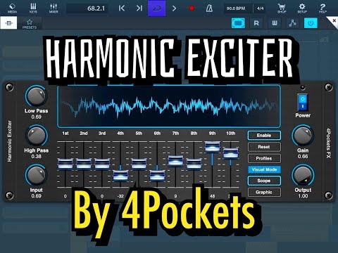 HARMONIC EXCITER AUv3 by 4Pockets - Demo for the iPad