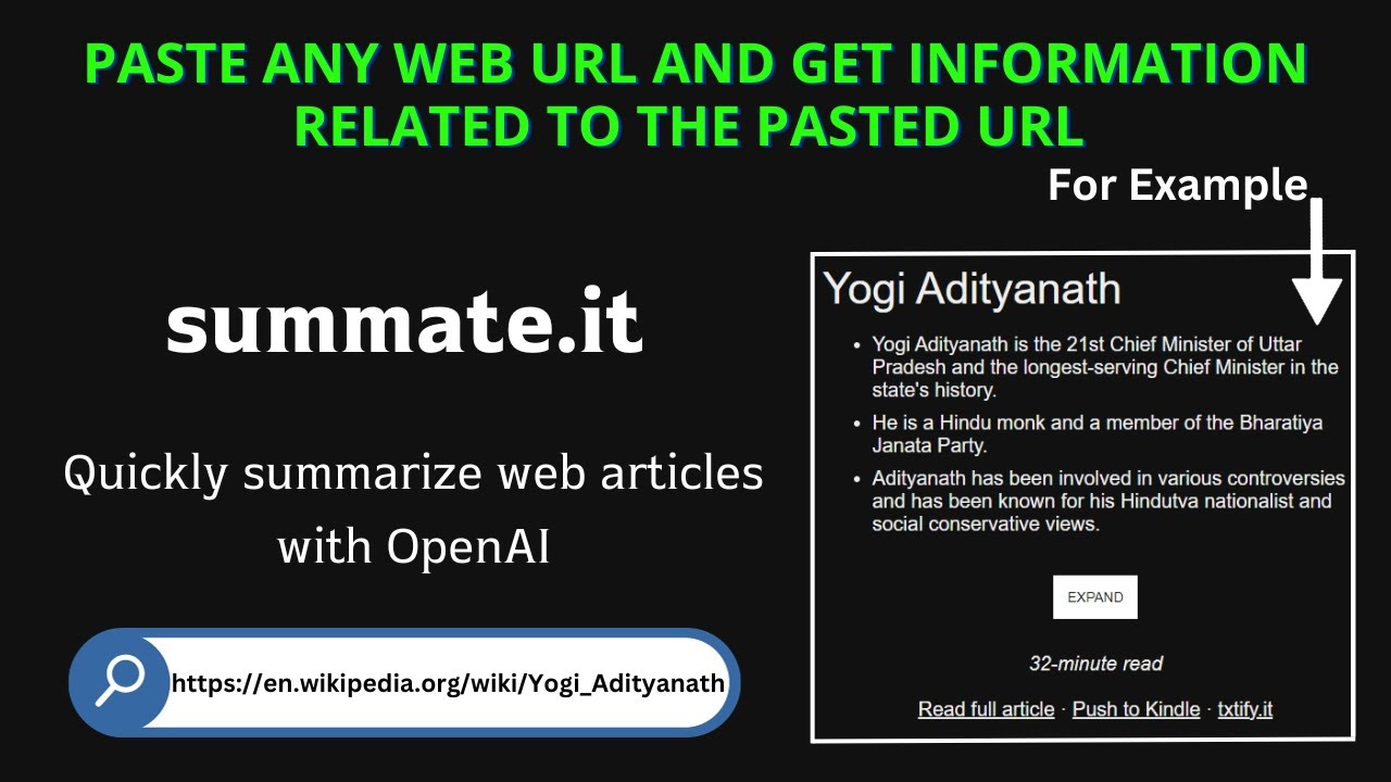 Quickly Summarize Web Articles with Summate.it | Summate.it Demo
