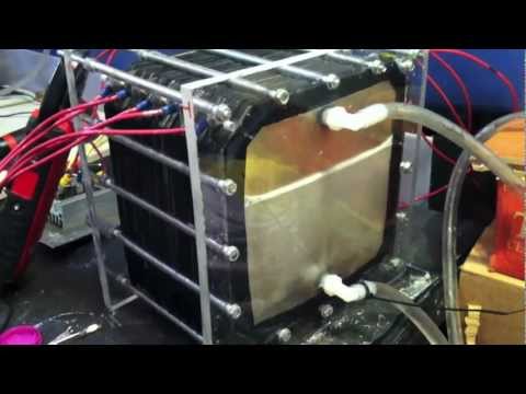 120v 4.5 LPM 60 plate hho ( hydrogen ) dry cell demonstration