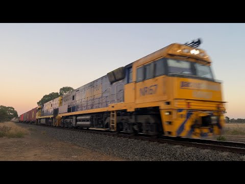 Down 3MA5 Pacific National freight with NR67 and NR70 at Murgheboluc headed for Adelaide 4/3/2025