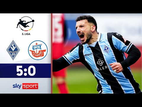 Furioser Beginn beschert wichtige 3 Punkte | SV Waldhof Mannheim - Hansa Rostock | Highlights 3.Liga